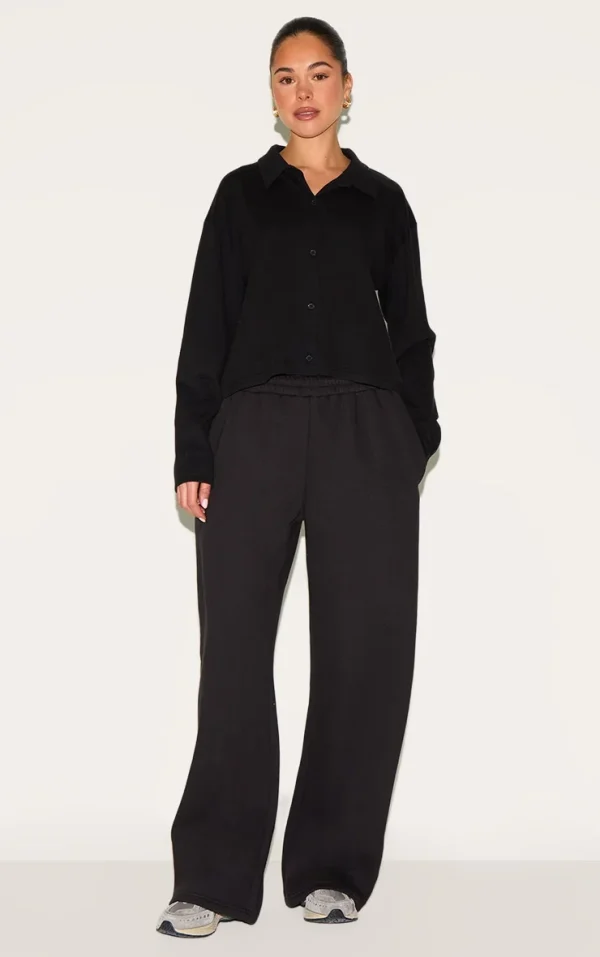 Black Wide Leg Sweatpant