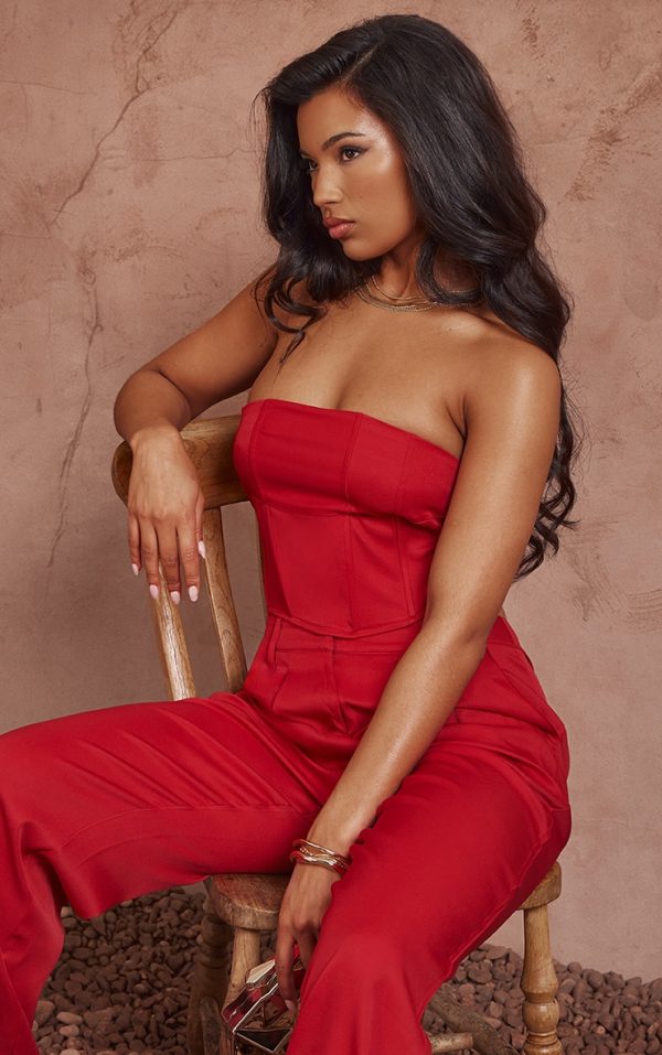 Red Woven Corset