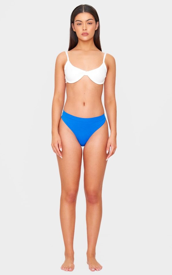 Dark Blue Seamless Single Thong