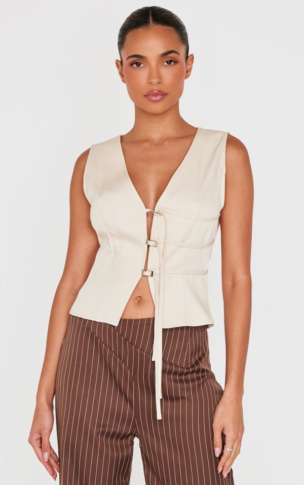 Sand Buckle Front Vest
