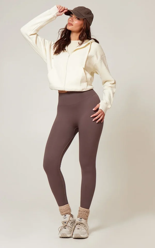 Chocolate Seamless High Waist Gym Leggings