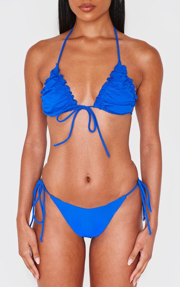 Cobalt V Front Tie Side Bikini Bottoms
