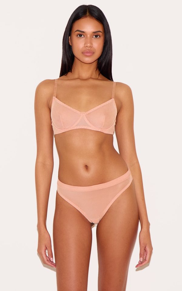 Nude Mesh Brief