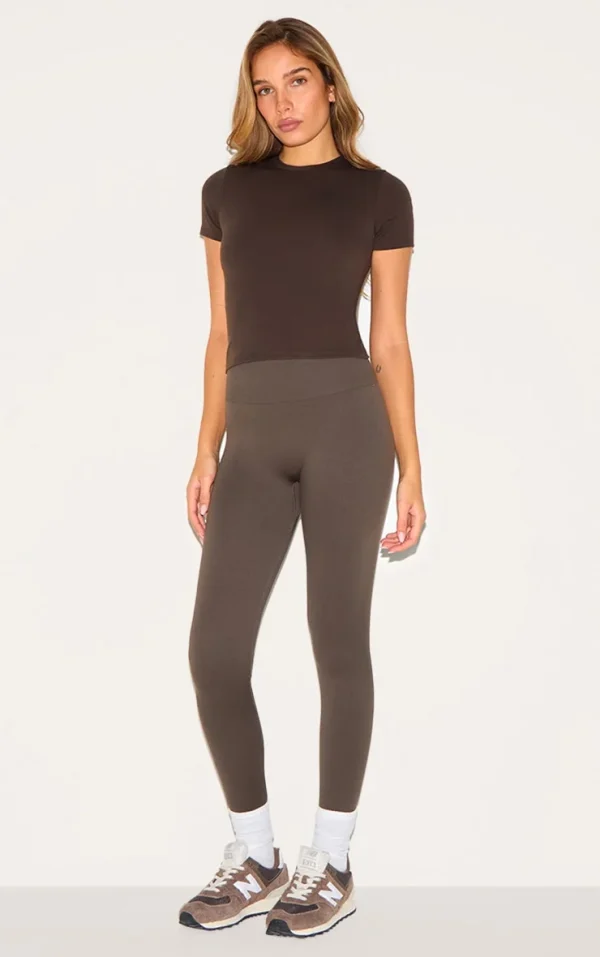 Espresso Seamless High Waist Gym Leggings