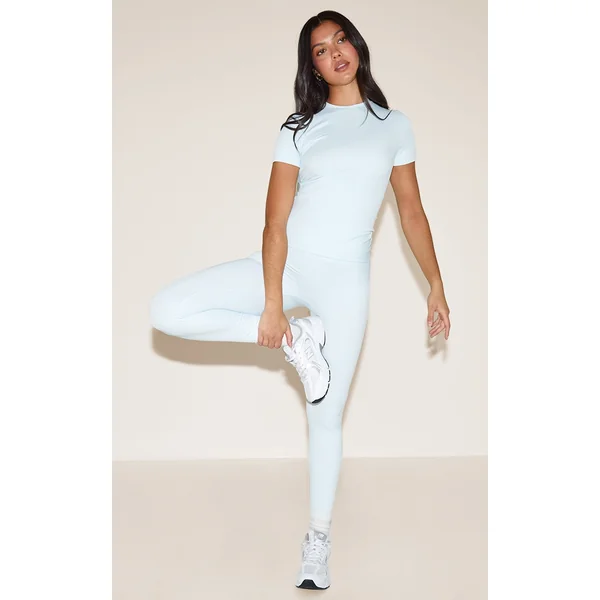 Baby Blue Sculpt High Waist Leggings
