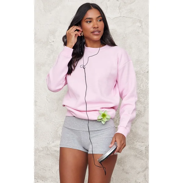 Baby Pink Oversized Fit Sweatshirt