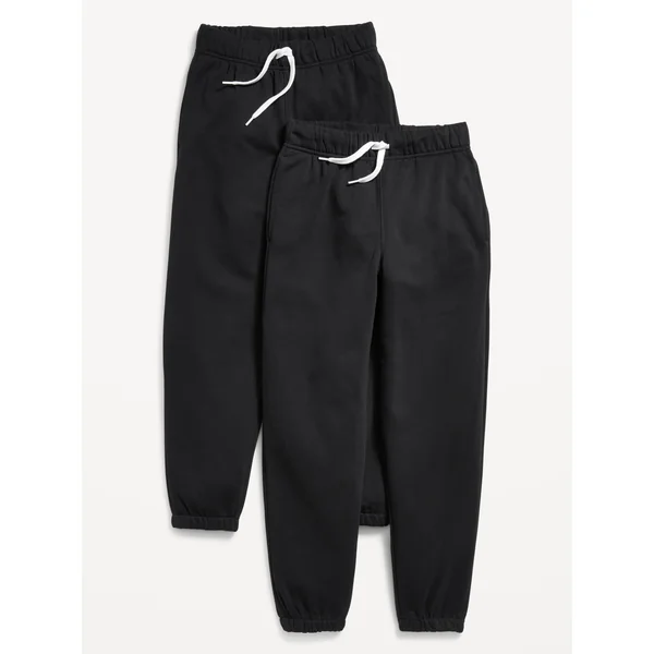 Baggy Jogger Sweatpants 2-Pack for Boys - BLACK JACK