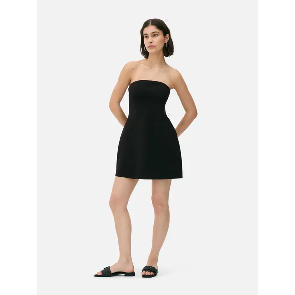 Bandeau Mini Dress - Black