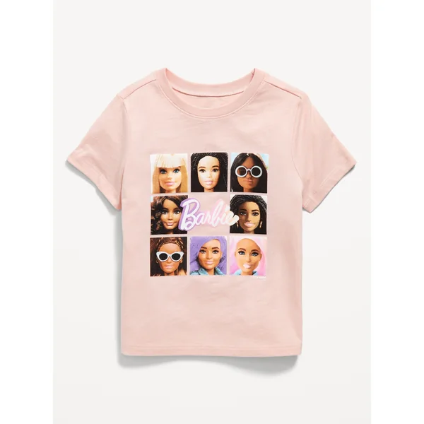 Barbie™ Graphic T-Shirt for Toddler Girls - Pink Bamboo