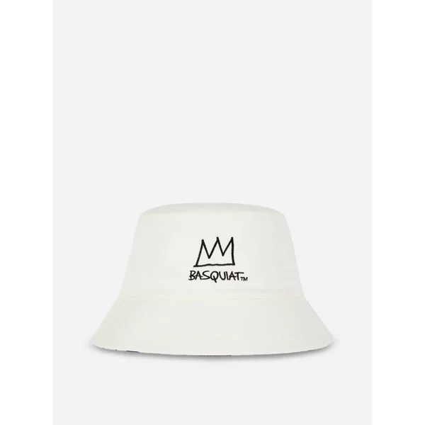 Basquiat Reversible Bucket Hat - Ivory
