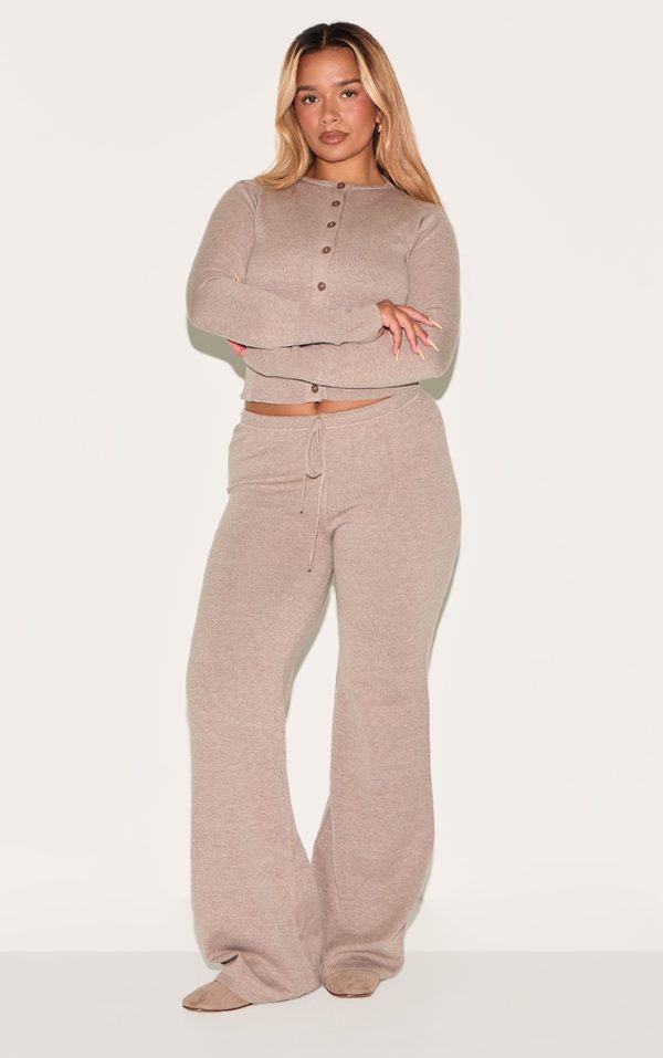 Shape Mocha Knitted Tie Waist Pants