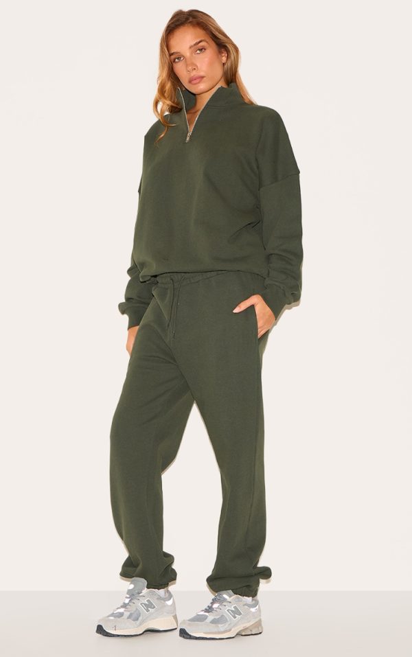 Khaki Premium Cuffed Sweat Sweatpants