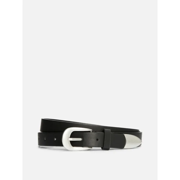 Belt With Metallic Detailing - Black