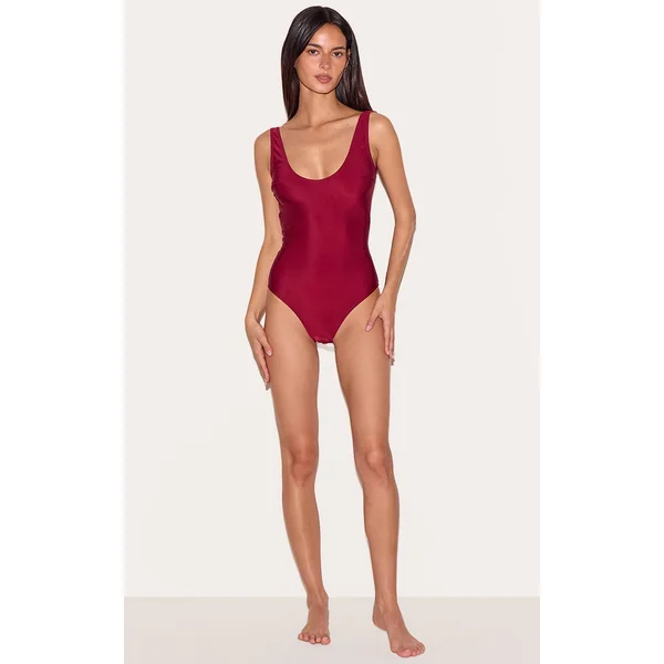 Berry Basic Scoop Swimsuit