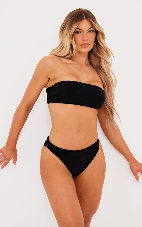 Black Bandeau Mix & Match Bikini Top