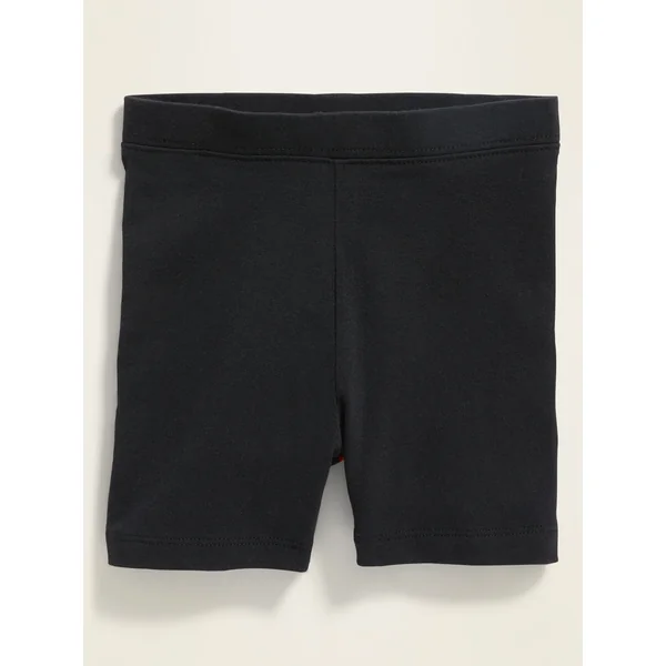 Biker Shorts for Toddler Girls - Black Jack