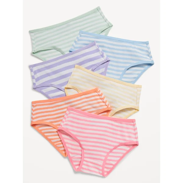 Bikini Underwear 6-Pack for Toddler Girls - Seasonal Stripes