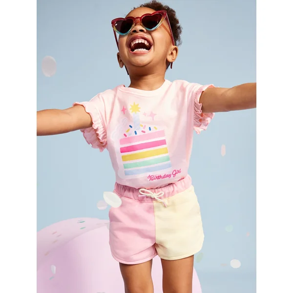 Birthday Graphic T-Shirt for Toddler Girls - Pales in Comparison