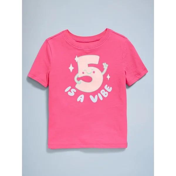 Birthday Graphic T-Shirt for Toddler Girls - Pink Premiere