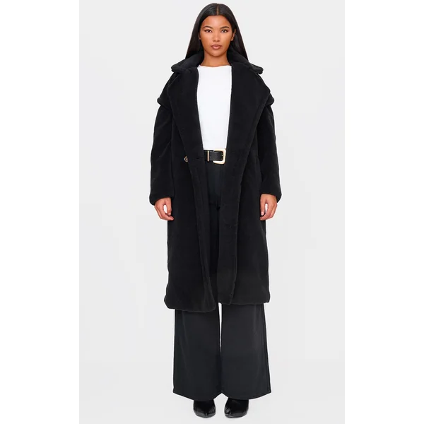 Black Borg Teddy Bear Coat