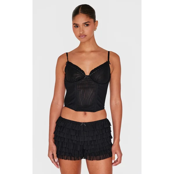 Black Lace Cami Top