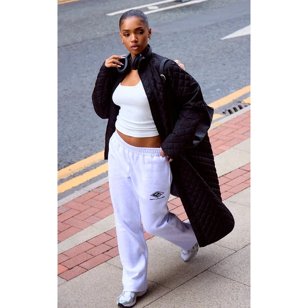 Black Maxi Quilted Coat