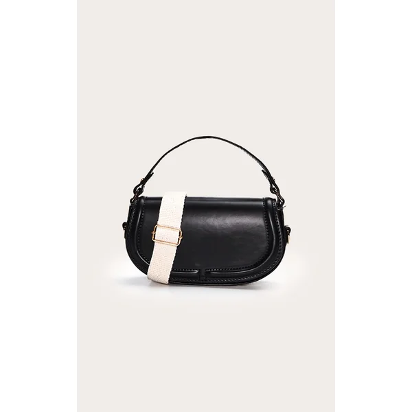 Black Mini Round Cross Body Bag