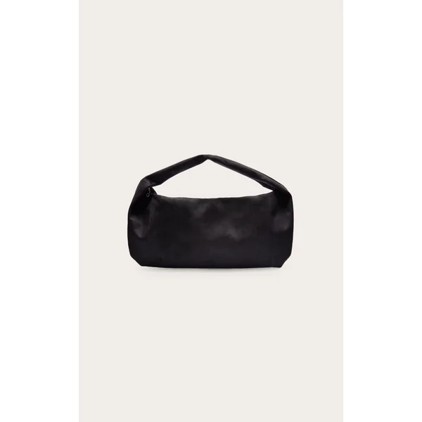 Black Oversized Faux Suede Tote Bag