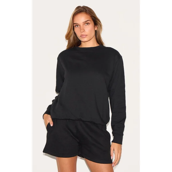 Black Oversized Sweatshirt