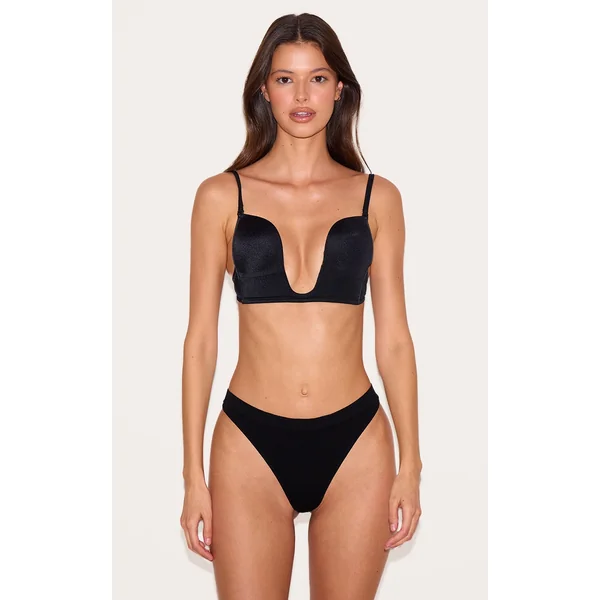 Black Pack Of 3 Seamless Thongs