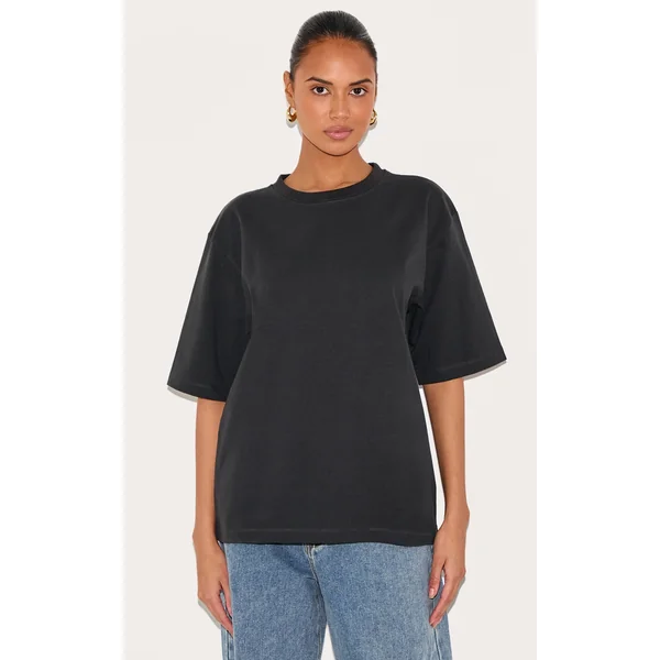 Black Premium Cotton Oversized T-shirt