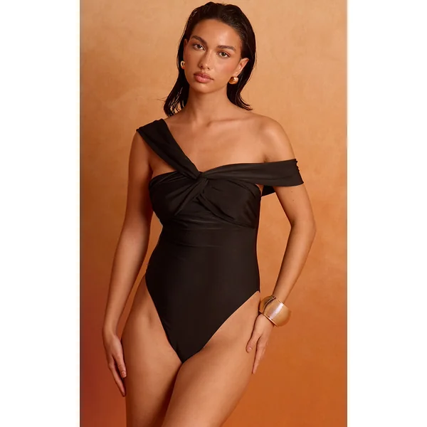 Black Ruched Bust Swimsuit
