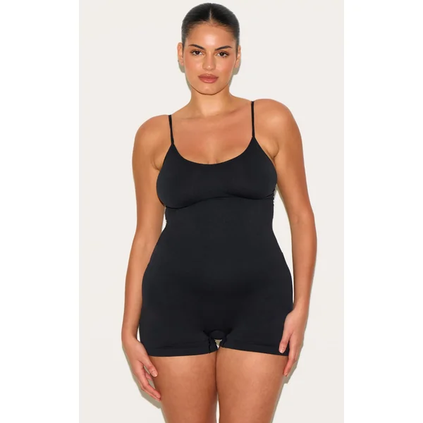 Black Seam Shapewear Unitard