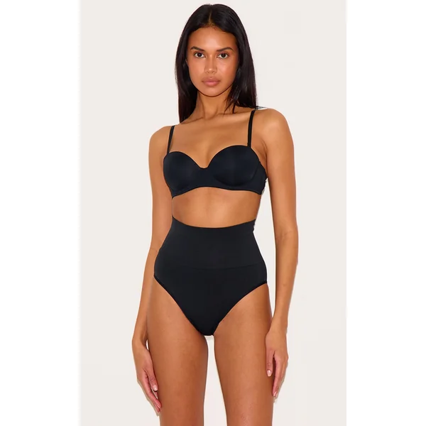 Black Shapewear High Waist Control Brief