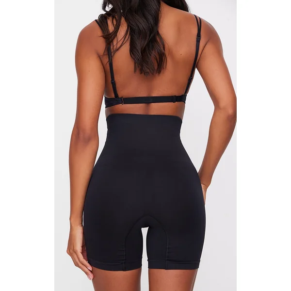 Black Shapewear High Waist Control Shorts