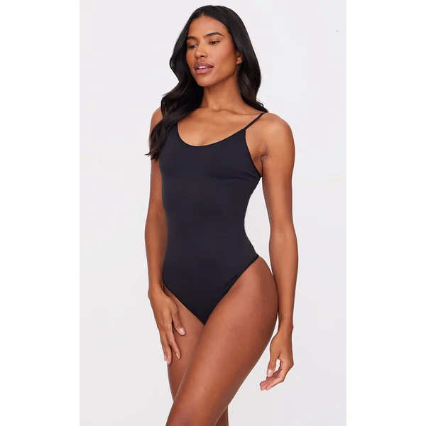 Black Shapewear Thong Bodysuit