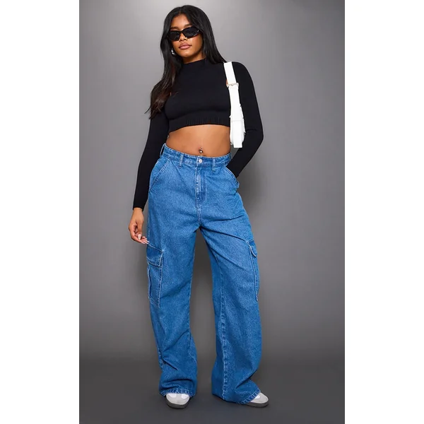 Black Soft Knit Cut Out Crop Sweater