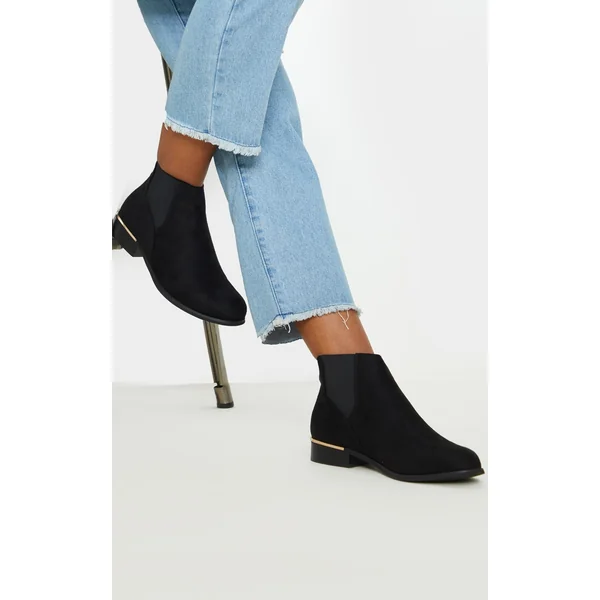 Black Wide Fit Chelsea Boot