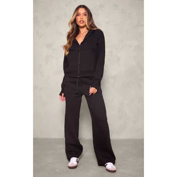 Black Wide Leg Oversized Sweatpants