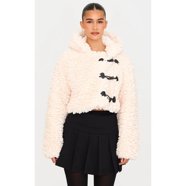 Black Woven Dropped Waist Pleated Detail Mini Skirt