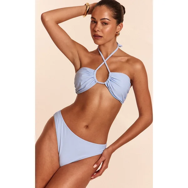 Blue Tanga Bikini Bottoms