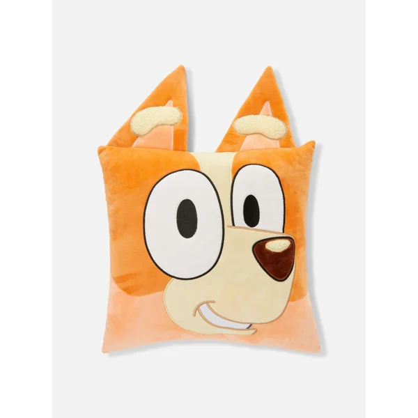 Bluey Bingo Character Cushion - Orange