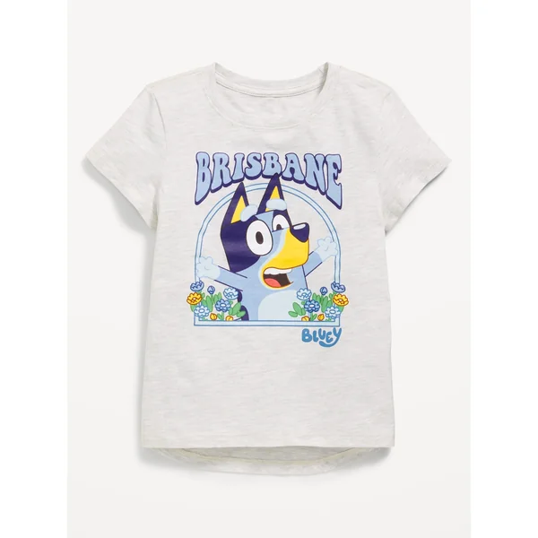 Bluey™ Graphic T-Shirt for Girls - Light Heather Gray