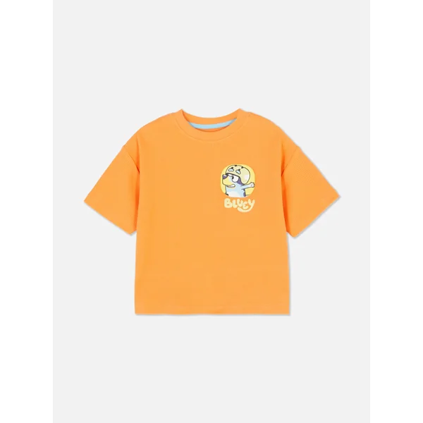 Bluey Ribbed T-Shirt - Orange