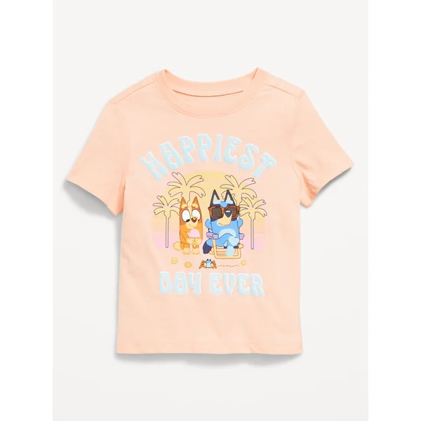Bluey™ Unisex Graphic T-Shirt for Toddler - Peach Gelato