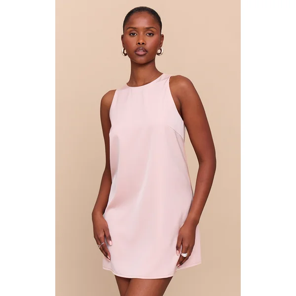 Blush Tailored Sleeveless Shift Dress