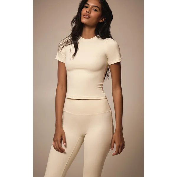 Bone Ultimate Sculpt Longline Short Sleeve Gym Top