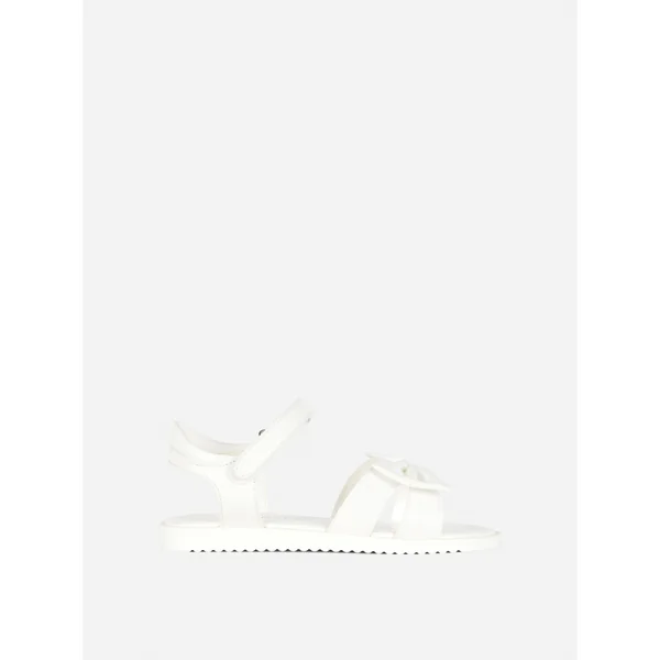 Bow Strap Sandals - White