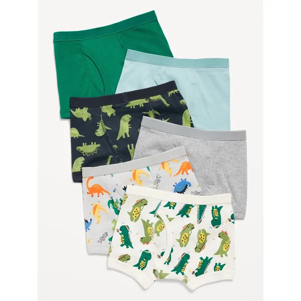 Boxer-Briefs Underwear 6-Pack for Toddler Boys - Dino