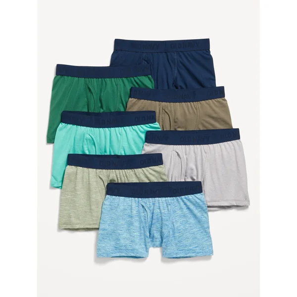 Boxer-Briefs Underwear 7-Pack for Boys - Greenery